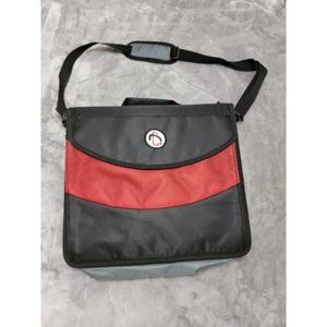 CASE‎ IT DUAL 2 IN 1 RING BINDER 3in With Handle /Shoulder Strap RED /Black